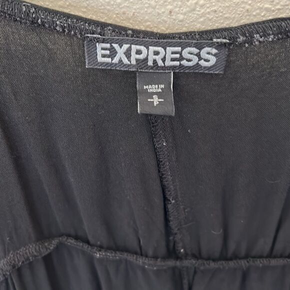 Women's Express Red 7 Black Wrap Dress Size S - Picture 3 of 3